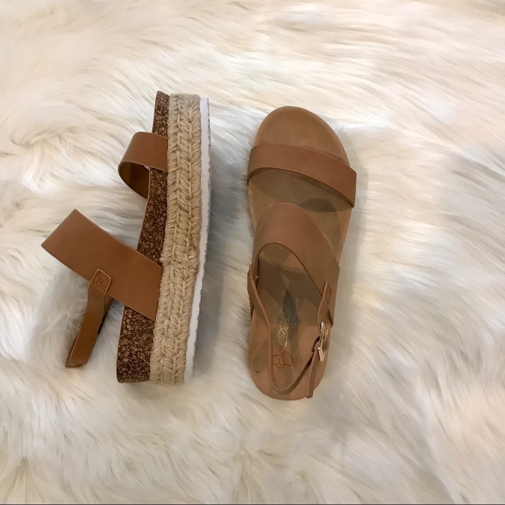 Two Strap sling back Espadrille Sandal - Picture 4 of 5